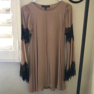 For Love & Lemons Lace Bell Sleeve Festival Dress